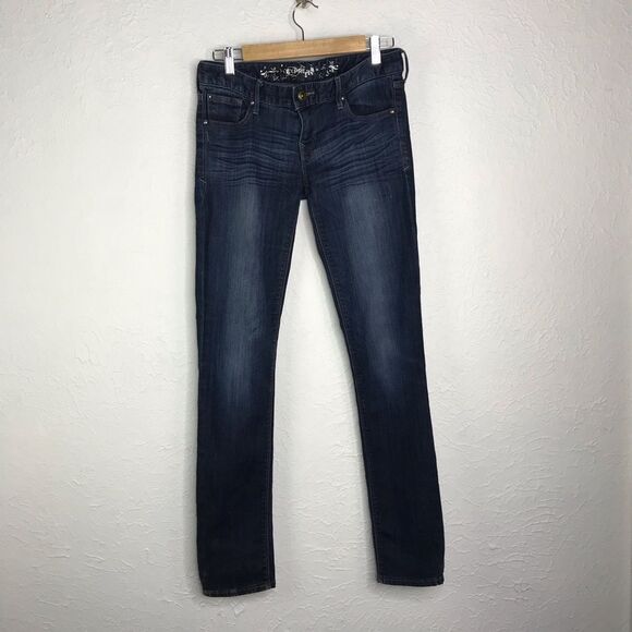 Express Jeans Skinny Dark Wash Denim 2R - Picture 1 of 13